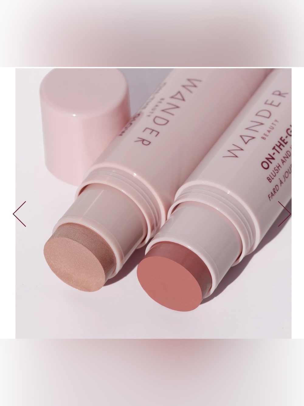 Wander Beauty On-The-Glow Blush & Illuminator Stick Dusk & Nude Glow New Sealed - Picture 2 of 8